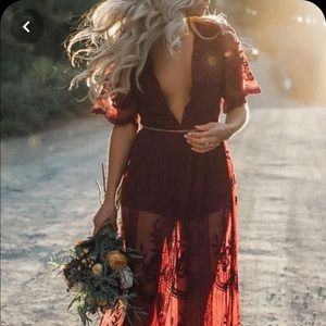 Lace Boho Dress Size Medium